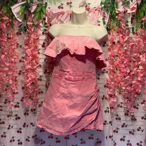 Pink Lily Vibrant Pink romper